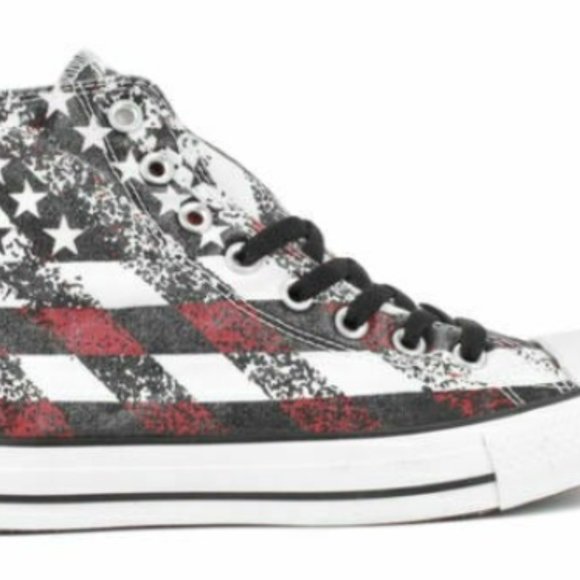 Chuck Taylor CT HI All Stars Stripes Flag Size Men 4  Women 6 - Picture 7 of 12